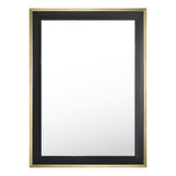 Espejo Decorativo Grande Marco Negro Plata Oro Rectangular