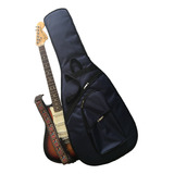 Funda Guitarra Eléctrica Azul Acolchada Impermeable Mochila 