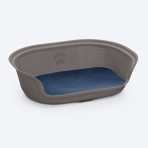 Cama Para Perro De Plástico Cómoda Con Colchoneta Mocca 