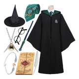 Kit De Roupão Harry Potter Cos Com 9 Roupas E Acessórios Mág