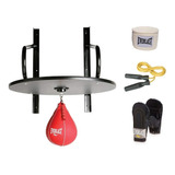 Soporte Puching Rotor Boxeo Everlast Kit Guantines Soga Pera