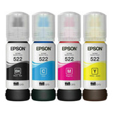 Original  Pack Tinta Epson Ecotank 522 