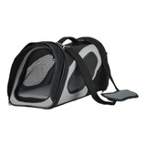 Transportadora De Tela Fancy Pets Negra Gd Fl8117