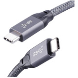 Qces Cable Corto Usb C A Usb C De 1.65 Pies, Cable Usb C 3.2