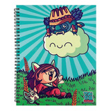 Libreta Cuaderno Profesiona Chido Kawaii 100 Hojas Stickers Color Raya