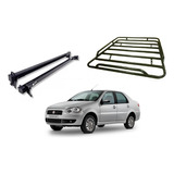 Barras Porta Equipaje Para Fiat Siena + Parrilla Canasto 