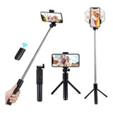 Tripié Portátil Selfie Stick 6en1 Control Bluetooth Espejo 