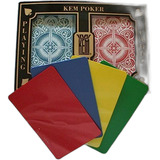 Juego Cartas Poker Kem Arrow Rojo Azul + 2 Corta Cartas