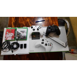 Xbox One S Excelente Estado En Caja 2 Controles + 2 Juegos