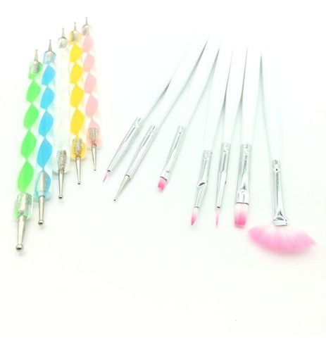 Pack 12 Pinceles Dotting Para Decoracion Uñas Nail Art Ofert