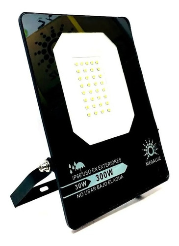 Reflector Led 30w Ultra Delgado Y Potente Paquete 10 Pz