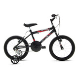 Bicicleta  Infantil Infantil Bkl Bikes Sport Junior Aro 16 Cor Preto Com Rodas De Treinamento