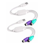 Traderplus 2-pack Doble Ps2 Al Adaptador Usb Para Puerto Ps 