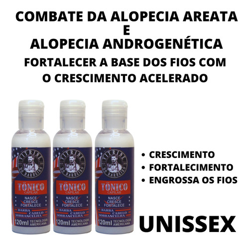 Kit Tratamento Profissional 6 Meses Calvície Alopecia Areata