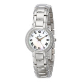 Reloj Con Acento De Diamantes Y Acero Inoxidable Para Mujer