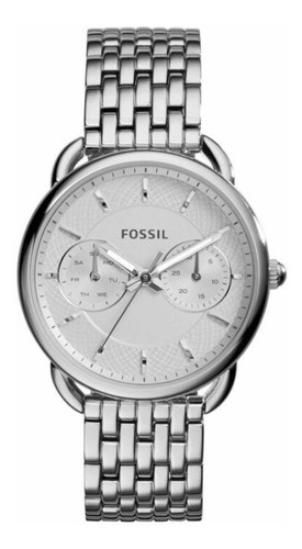 Reloj Fossil Mujer Es3712 Plateado Color Del Fondo Blanco