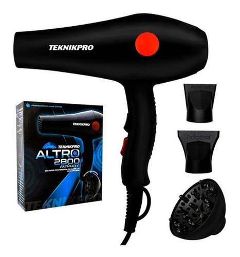 Secador De Pelo Profesional Teknikpro Altro 2800 Peluquería