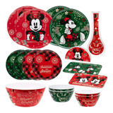 Vajilla Disney 17pz Melamina Mickey Original