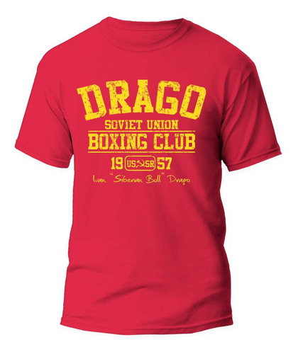 Remera Peliculas Rocky Drago Boxing Club