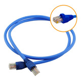 Patch Cord 1 Metro Cat6 Furukawa Rj45 Azul Gigabit Cabo Rede