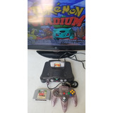 Nintendo 64 Standard Color  Negro Con Pokemon Y Cruising Usa