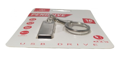 Kit Com 02 Pendrive De 16 Gb Pen Max Usb 2.0 Em Metal Kapbom