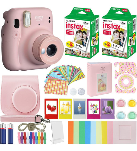 Fujifilm Instax Mini 11 Cámara Instantánea Blush Pink + Paqu