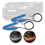 Daylight Barra Led Fita Farol Pisca Sequencial Vw Amarok