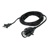 Portalampara Con Cable 4 M Voltech 47142 Color Negro