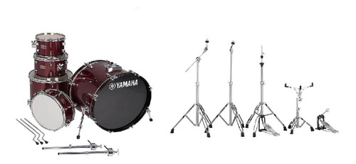 Yamaha Rydeen Rdp2f5bgghw Batería Acústica Burgandy C/herraj