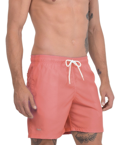 Bermuda Short Mash Liso Uv30 Verão Casual Praia Masculino