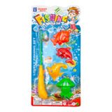 Juego De Pesca  Peces Caña Juguete Niños Blister Oferta 5pzs