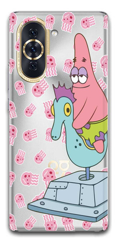 Funda Bob Esponja 5 Transparente Para Huawei Todos