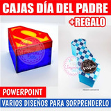 Kit Imprimible Cajas Varias Dia Del Padre Corbata Explosiva 