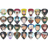 Palhetas Personalizadas  Naruto Pack Com 28 Unidades.