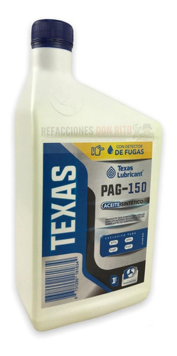 Aceite Con Detector De Fugas Pag 150  1litro Texas