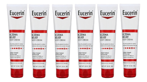 Eucerin Eczema Relief Body Cream Pack 6pz De 10g Total 60g