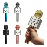 Microfono Karaoke Bluetooth Con Parlante Inalambrico Usb Sd 