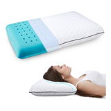  Almohada Cuello Cómoda De Memory Foam Gel  Ergonomica