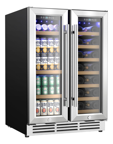 Euhomy Refrigerador De Vino Y Bebidas, Enfriador De Vino De 