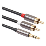 Cable Auxiliar Macho De 2 Rca A 3,5 Mm Para Audífonos Chap