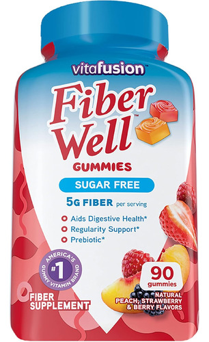 0 Suplemento De Fibra Sin Azúcar Vitafusion Fiber Well, Melo