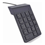 Teclado Numérico Usb 18 Teclas Macias E Silenciosas Preto