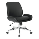 Office Star Silla Giratoria Moderna Ejecutiva Con Respaldo .