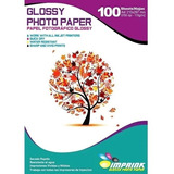 Papel Fotografico Glossy Carta 115gr / 100 Hojas