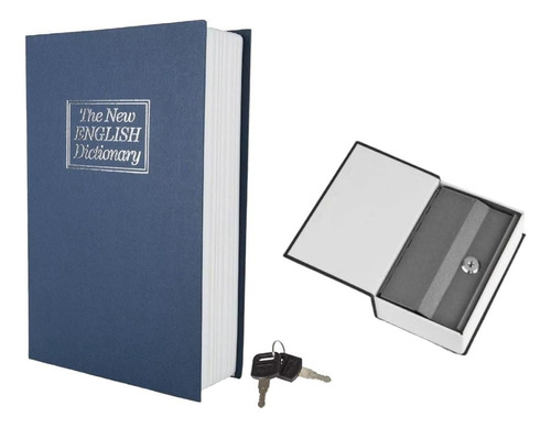 Caja Fuerte De Seguridad Xl En Forma De Libro Metalica-llave