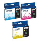 Combo T206 3 Colores Para Impresora Epson Xp-2101