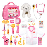 Meland Toy Doctor Kit Para Niñas - Juego De Veterinario Para