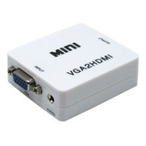 Conversor Vga A Hdmi Con Audio Conecta Notebook A Tv Full Hd