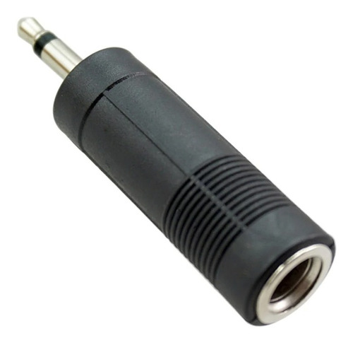 Paq 10 Convertidores De Audio 6.3 Mm A 3.5mm Negro